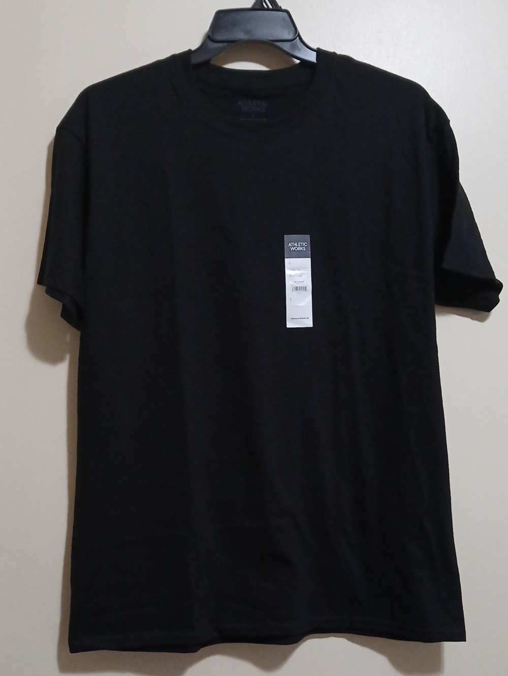 Athletic Works Men's L Cotton Active Tee with Short Sleeves